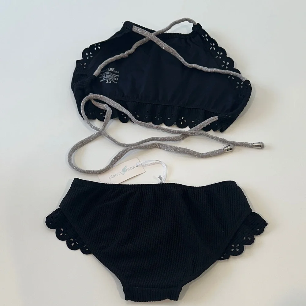Planet‎ Sea Ruffle Bikini with Metallic Detail